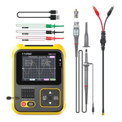 China FNIRSI DSO-TC2 Transistor Tester 2.5MS/s 200kHz Support Diode Residual Voltage Detect PWM Out Of Cheap Handheld Digital Oscilloscope With P6100 DSO-TC2+P6100 for sale