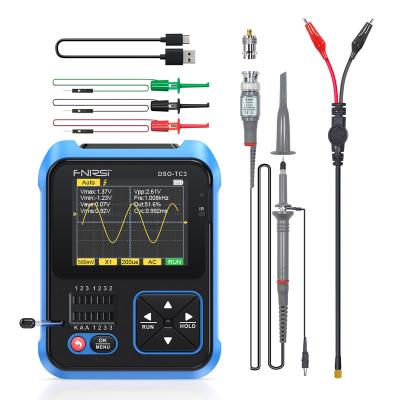 China FNIRSI DSO-TC3 10MS/s 500kHz Bandwidth Support PWM Diode Out of Transistor Residual Voltage Signal Generator Digital Oscilloscope with P6100 DSO-TC3+P6100 for sale