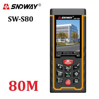 China With Camera SNDWAY SW-S80 80m Digital Laser Distance Meter USB Camera Recharge Portable Colorful Screen Rangefinder Range Finder for sale