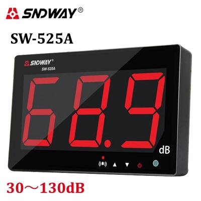 China SNDWAY SW-525A 130.0dB Measurement SNDWAY SW-525A 130.0dB High Accuracy Light Weight Professional Wall Mounted Digital Sound Level Meter for sale