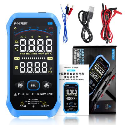 China FNIRSI-S1 9999 Counts AC DC Voltage Diode NCV Hertz Live Wire Tester Thermocouple Digital Resistance-Capacitance Multimeter 22*15*7 cm for sale