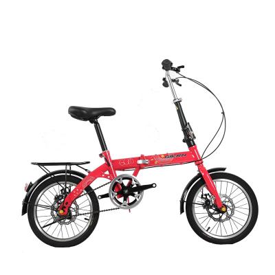 China 2022 hot sale custom made high quality cheap bike steel 7 speed folding bicycle 16/20 inch folding bike for sale