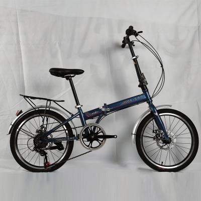 China OEM Carbon Steel Frame Steel Chinese Folded Bicycle Size 16 Inch 20 Inch Folding Bike for sale