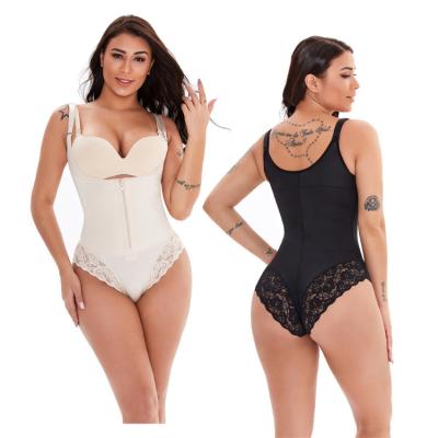 China Viable Plus Size Latex Tummy Slimming Lace Body Shaper Body Shaper Underwear for sale