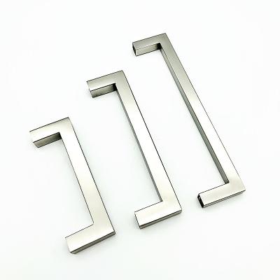 China Factory outlet hot sale kitchen cabinet handles drawer pulls door handles stainless steel square tube handles for sale