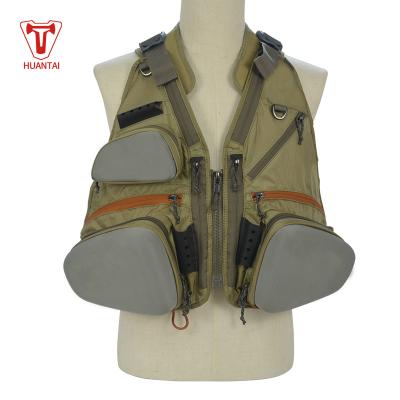 China Lightweight Durable Function Free Sample Universal Fit Fly Fishing Vest Backpack With Fly Storage Compartments And Rod Holders for sale