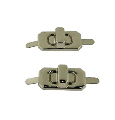 China Fashion Zinc Alloy Handbag Accessories Fit Square Shape Bag Lock Alloy Turn Twist Lock For Leather Bags Hardware for sale