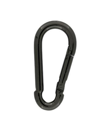 China Hot Sales High Quality Black Rigging Industrial Snap Hook Din5299 Iron FORM C Carabiner Hook for sale