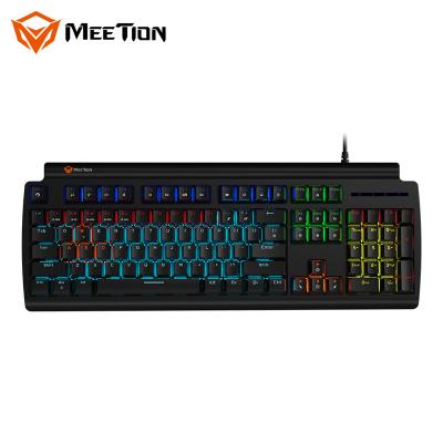 China MeeTion MK600MX Waterproof Blue Switch Layout MeeTion MK600MX Waterproof Gamer RGB Gaming Ergonomic Cable Mechanical Keyboard Waterproof Arabic Spanish for PC Game for sale