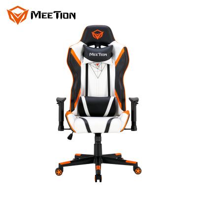 China 2020 Adjustable Cheap Leather Fabric Pillow Reclining White PC Gamer (Height) Gaming Chair Racing Style Office Computer Racing With Wheels for sale