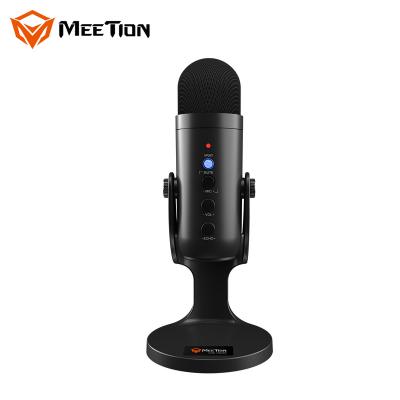 China MeeTion MC20 Live Streaming Computer Desktop USB Microphone Stand Omnidirectional Dynamics Microphone Stand and Microphone for PC for sale