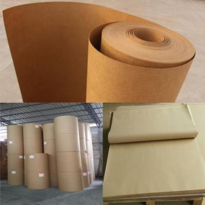 China 254g/Cm2 Brown Paper Packaging Customizable Wrapping Kraft Paper Heat Press for sale