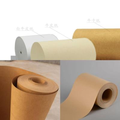 China Smooth Brown Packing Paper 0.1mm - 0.2mm Packaging Kraft Paper Heat Press for sale