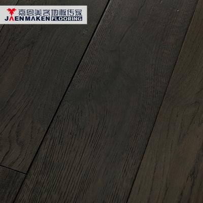 China Modern Wholesale Hand Scraped Brush Oak Solid Wood Flooring for sale