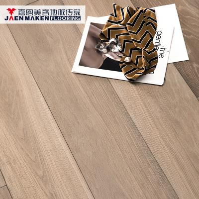 China Modern Smooth White Oak Brush Engineered Wood Flooring Balcony for sale