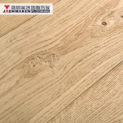 China Exterior Click System Look Modern Unfinished Color Embossing European Oak Engineered Timber Top Flooring for sale