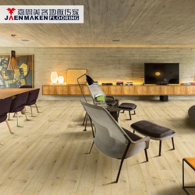 China Modern Jaenmaken 3 Layers Engineered White Oak Wood Flooring 3 Ply 3 Strip In Parquet Floor ABCD Grade for sale