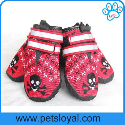 China Breathable Dog Shoes Soft Knitting Paw Protector with Reflective Velcro China Manufacturer for sale