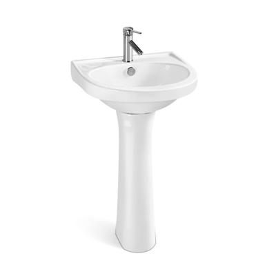 China Factory supply traditional Chaozhou price bathroom sink sink cheap small size pedestal washbasin for sale