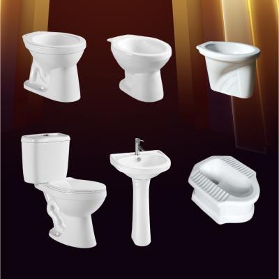 China Hot Selling Traditional Cheap Large Two-Piece Toilet Toilet Bowl Price Squat Pan Production For Southeast Asia Market for sale