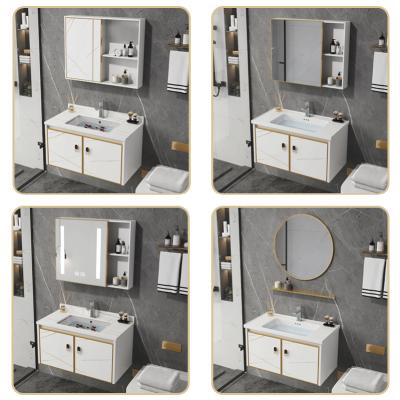 China Modern Bathroom Furniture Modern Style Bathroom Furniture Waterproof Balcony Vanity Cabinet Balcony Sink Sink Aluminum Bathroom Designs Cabinet for sale