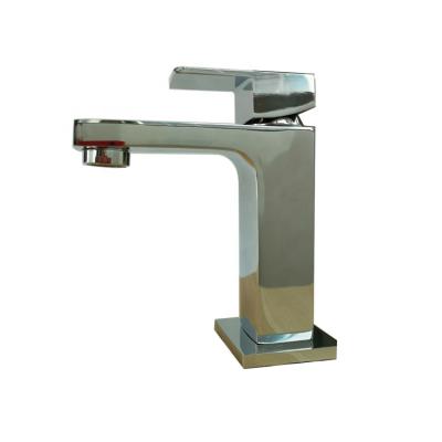 China Metered Faucets Sri Lanka Chrome Square Brass Water Basin Faucet For Bathroom for sale