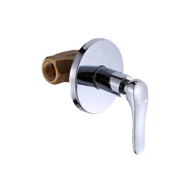 China Traditional Good Quality Bathroom Faucet Accessories Chrome Single Lever In Wall 1/2 Stop Brass Angle Valve for sale