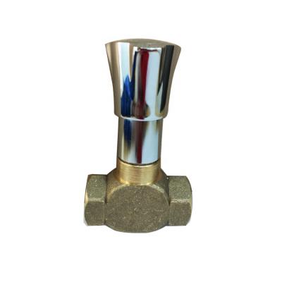 China Sri Lanka Traditional Hose Off Brass Slow Open Round Knob Hidden Faucet Inlet Valve for sale