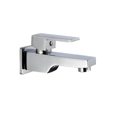 China Good Quality Brass Chrome Sri Lanka Bib Faucets Wall Mounted Square Type Metered Faucet for sale