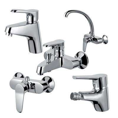 China Modern Sanitary Ware Factory Chrome Plated Single Handle Brass Casting Lavatory Faucet Lavatory for sale