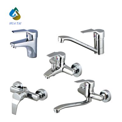 China Wenzhou Factory Good Price Wholesale Brass Basin Faucets Brass Mixer Taps Metered Faucets for sale