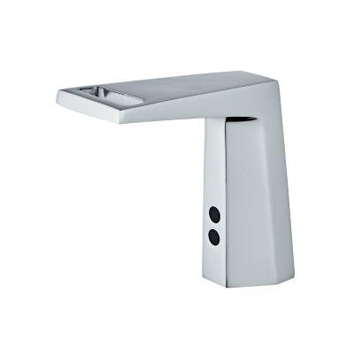 China New Design Luxury Square Body Faucets Single Hole Sink Sensor Faucet With Automatic Infrared for sale