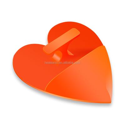 China Pore ​​Remover HeaLeanLo Silicone Heart Shape Wash Face Brush Cleansing Face Scrub Brush for sale