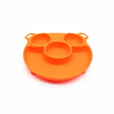 China 2021 Newest Design Silicone Kids Dish Toddler Place Mat And Dish Sustainable Dishware for sale