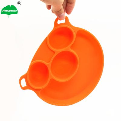 China 2022 Viable Newest Design Silicone Hog Shape Suction Place Mats Fits Most Highchair Trays Dishwasher and Microwave Safe for sale