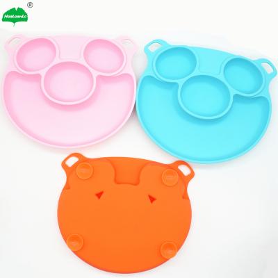 China 2022 cute newest design silicone pig shape suction place mats for kids stick to portable umpire chair and table for sale