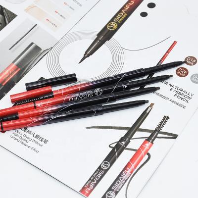 China High Quality Waterproof Private Label Brow Pencils Long Lasting Double Head Eyebrow Pencil Custom Label for sale