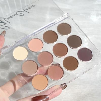 China High Dye Waterproof Logo Eyeshadow Palette Private Label Long Lasting Custom Made From Vagan for sale