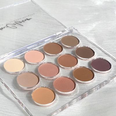 China Waterproof High Pigment Matte Glitter Shimmer Cosmetics Eyeshadow Long Lasting Nude Eyeshadow Eyes Makeup for sale