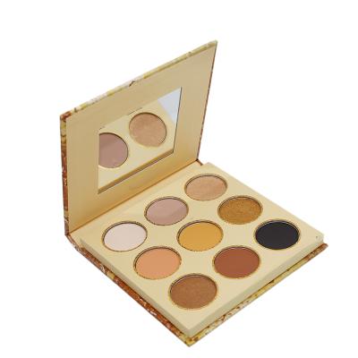 China Newest Private Label Waterproof Eyeshadow Palette 9 Color Custom Eyeshadow Palette for sale