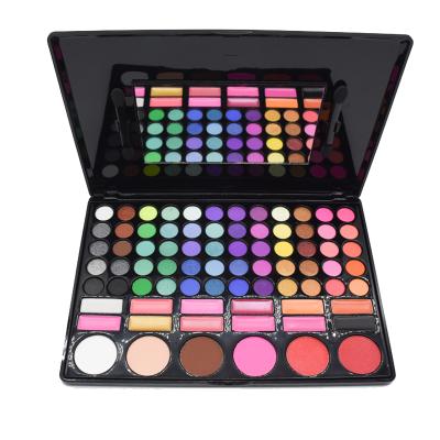 China PRO. MAKEUP COLOR NO LOGO Large Eyeshadow Eye Shadow palette eyes shade seller custom 78 colors eye shadow for sale