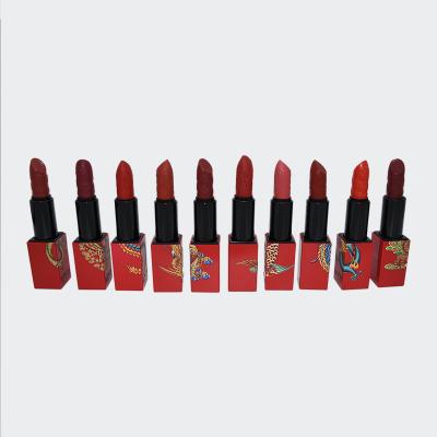 China Waterproof Cosmetics Pure Color Matte Lipstick 10 Pcs Makeup Lipstick Set for sale