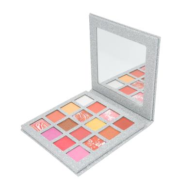 China Mini Eyeshadow Palette 16 Color Makeup Powder Palette Waterproof Chrome Eye Shadow Cosmetics for sale