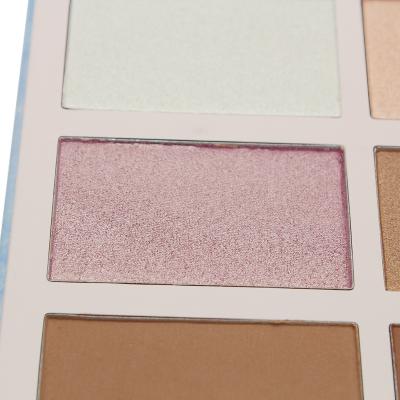 China Waterproof High Quality Private Label Blush Highlighter Contour Bronzer Palette Custom Vegan Face Make Up Blush With Logo for sale