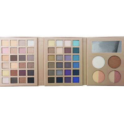 China Private Label Makeup Set Pearl Matte Eye Shadow Blush Foundation Waterproof Makeup Palette for sale