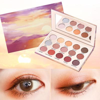 China High quality hot sale makeup eyeshadow waterproof menhaden pigmented eyeshadow palette for sale