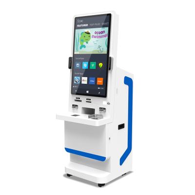 China 32 Inch Indoor Custom Automatic Cash Payment Telemedicine Kiosk Stand for sale