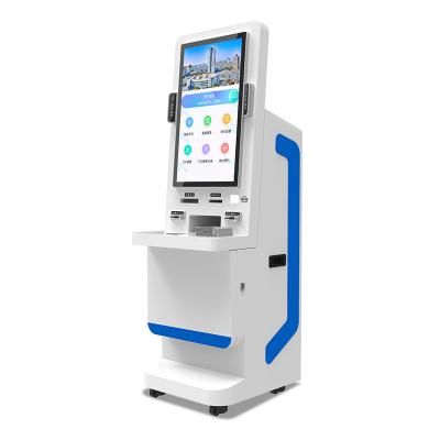 China Wholesale OEM 32 inch 4g wifi indoor electronic hd led kiosk A4 printing self service payment kiosk for sale