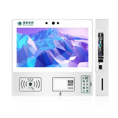 China Custom OEM 15.6 inch IP65 hd screen wall mount waterproof barcode scanning vending RFID card self-service payment kiosk 15.6