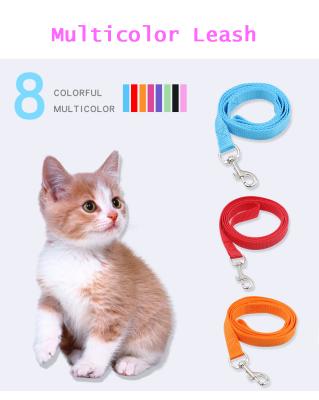 China New viable fashion and cat and dog products pet chain nylon firm multicolor nylon dog leash for sale